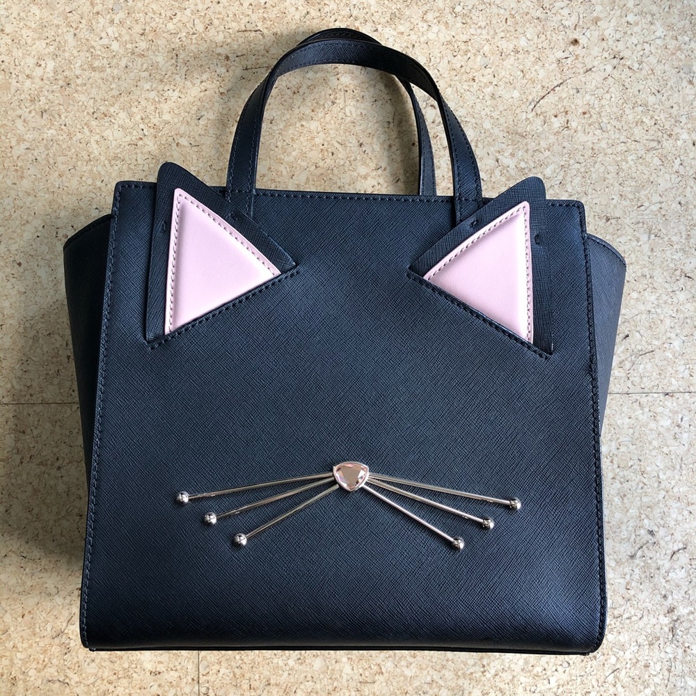 Kate Spade Jazz Things Up Small Black Cat Bag